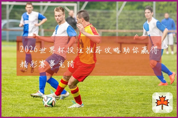 2026世界杯投注推荐攻略助你赢得精彩赛事竞猜