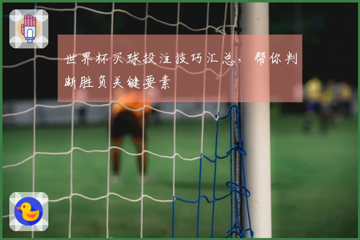 世界杯买球投注技巧汇总，帮你判断胜负关键要素